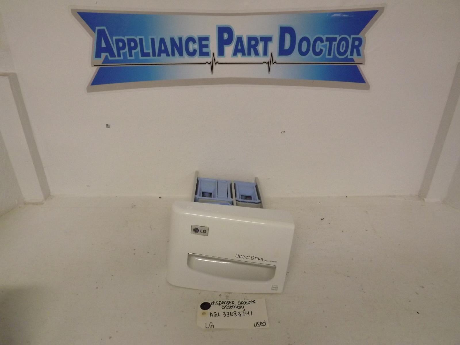 LG Washer AGL33683741 Dispenser Drawer Assembly Used LG Washer AGL33683741 Dispenser Drawer Assembly Used
